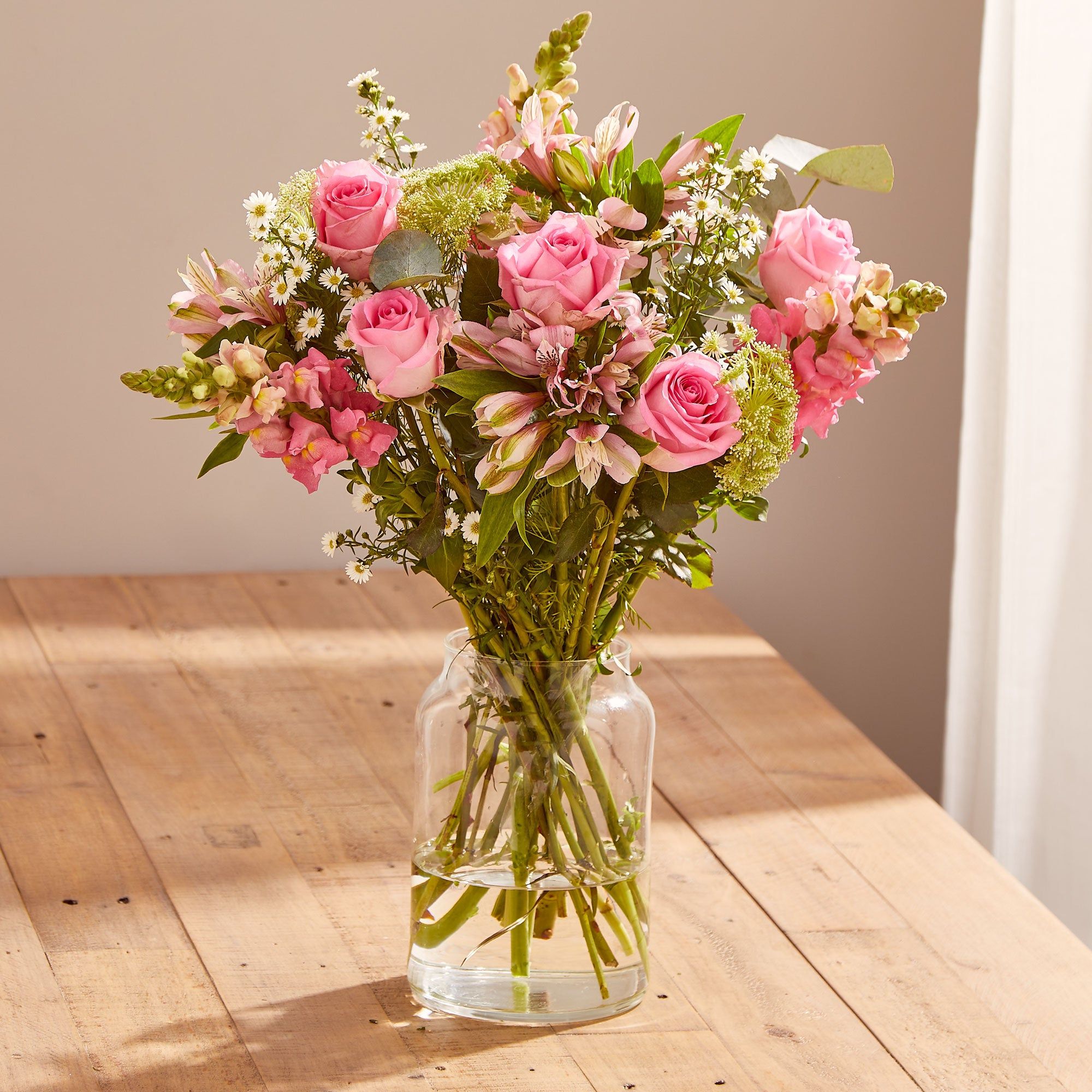 Happy Birthday Pink and White Ethical Bouquet | Arena Flowers